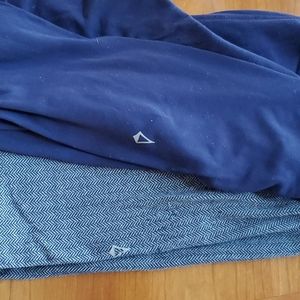 Back to School! Two Ivivva full length leggings navy & gray